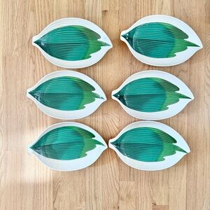 GET Enterprises 133-26-CO Contemporary Japanese Leaf Plate, 10", set of 6